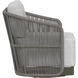 Allariz Warm Grey / Gracebay Light Grey Outdoor Swivel Armchair, Swivel
